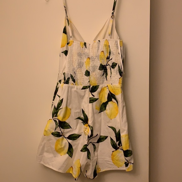 Helen Owen x AQUA lemon print romper - Picture 3 of 7